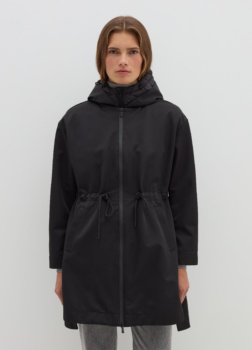 Stefanel Parka In Nylon Tecnico Con Gilet Rimovibile