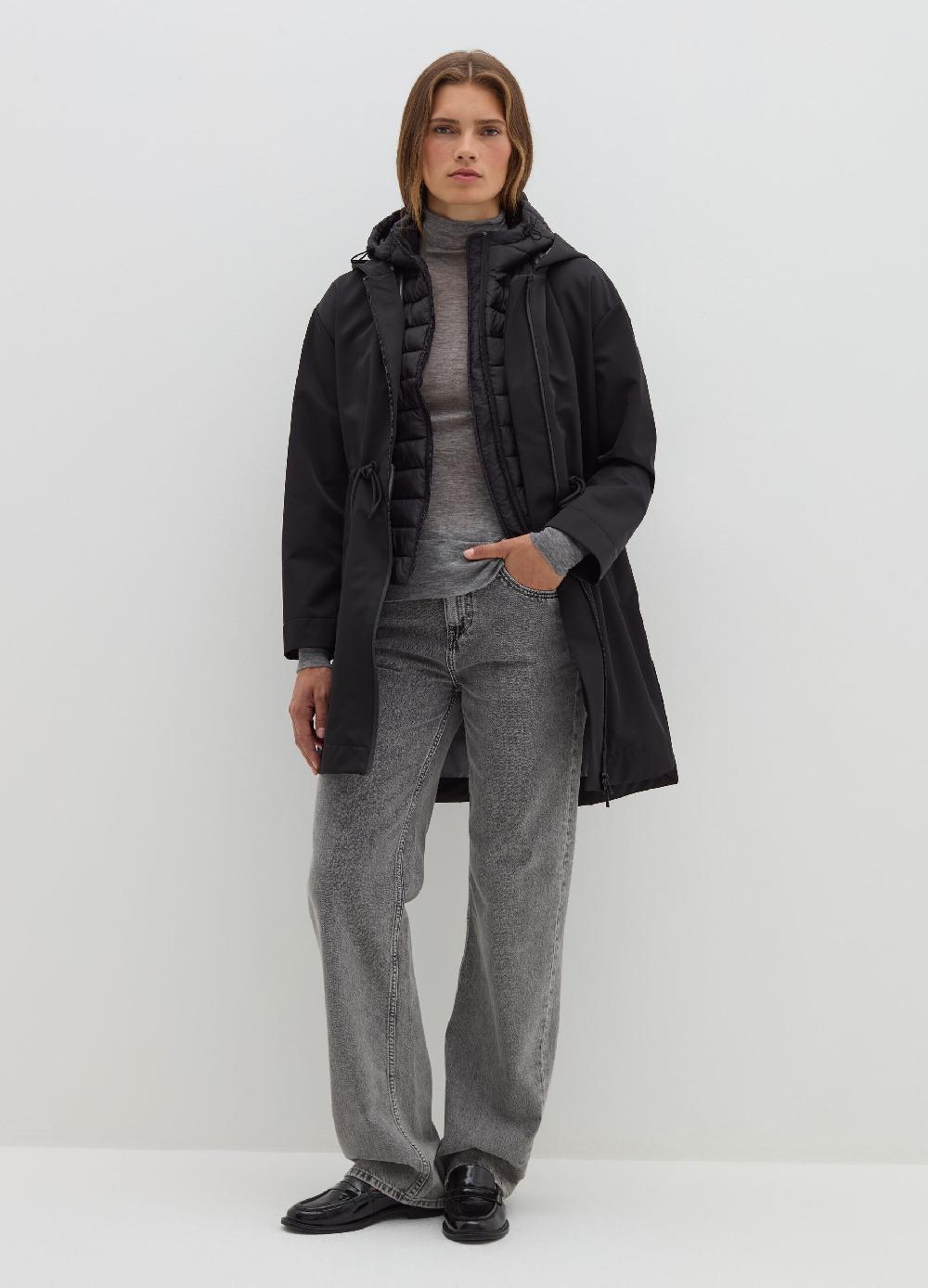 Stefanel Parka in nylon tecnico con gilet rimovibile