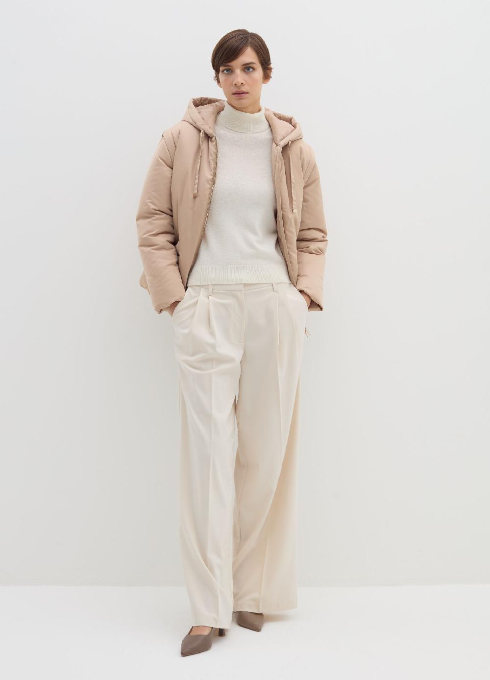 Stefanel Piumino corto effetto satin con maniche staccabili