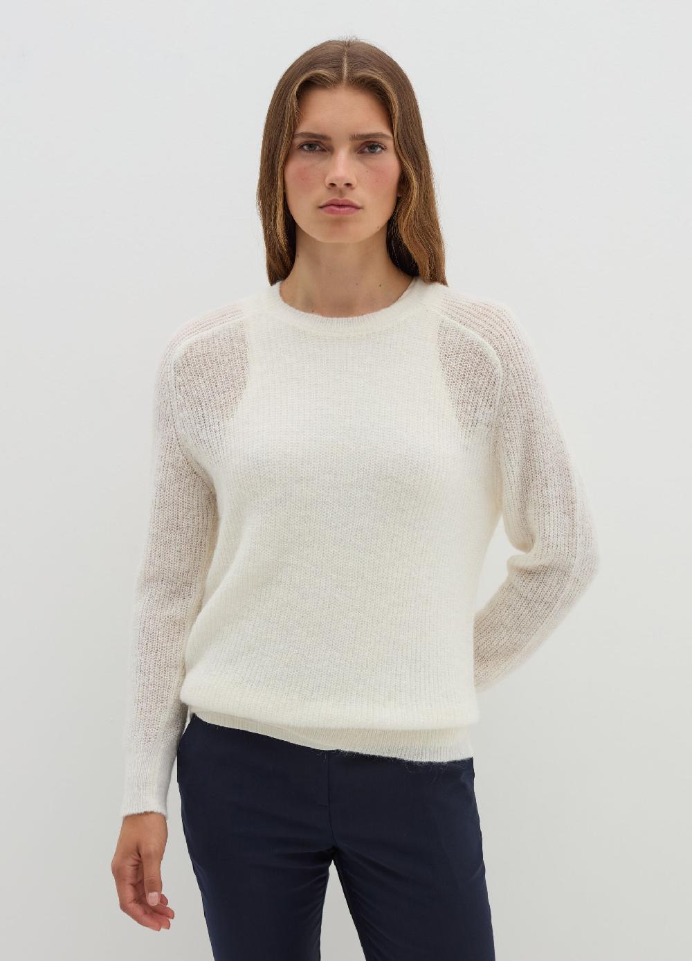 Stefanel Pullover A Coste Inglesi Con Maniche Raglan
