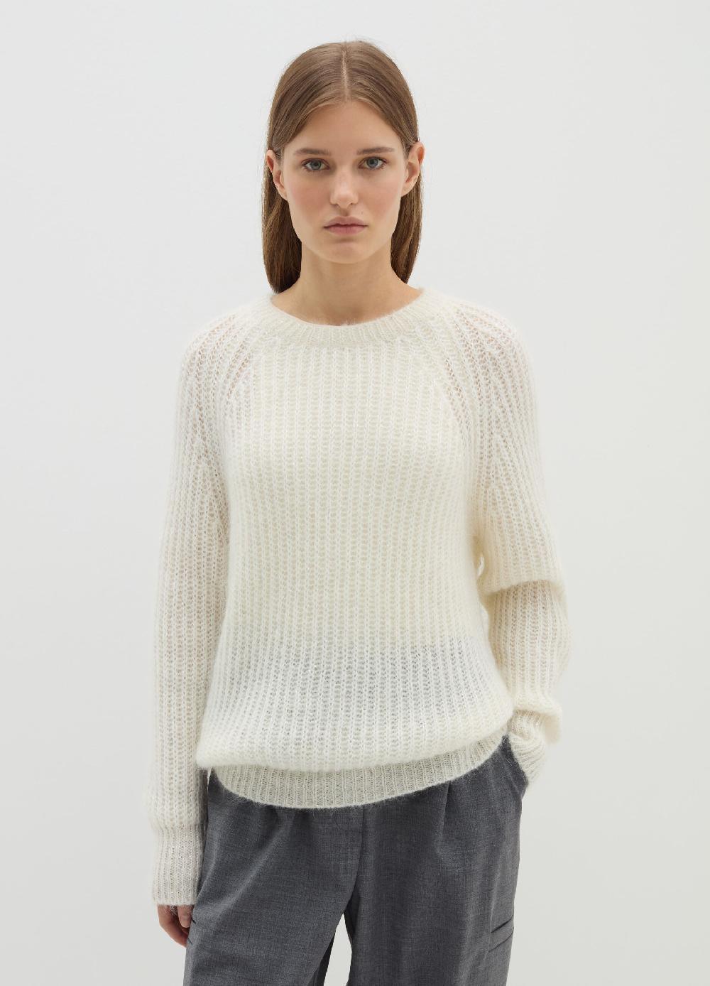 Stefanel Pullover A Coste Inglesi Con Micro Paillettes