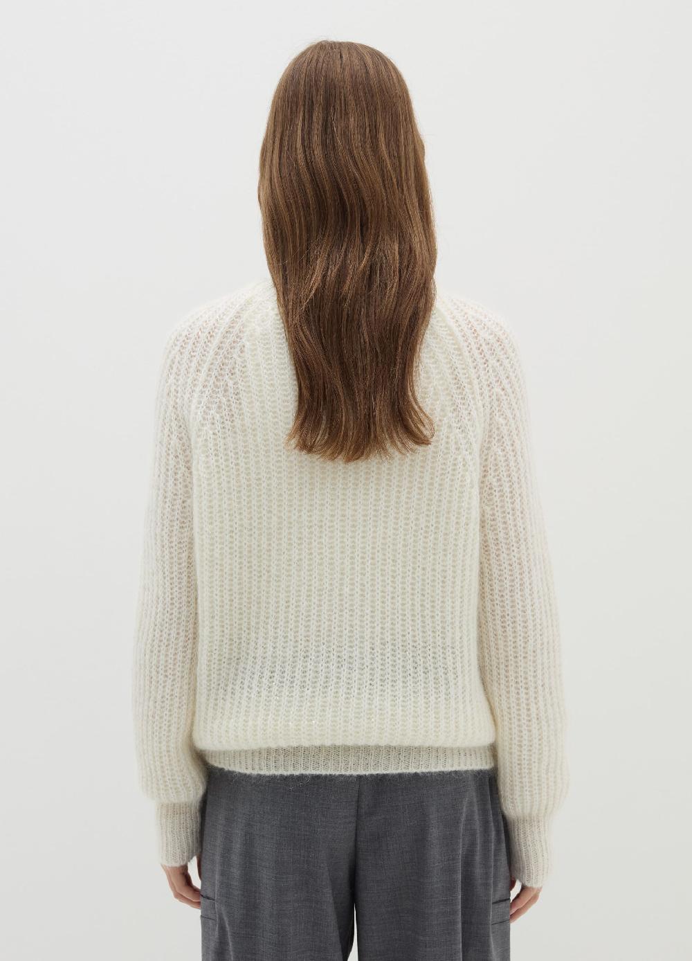 Stefanel Pullover A Coste Inglesi Con Micro Paillettes