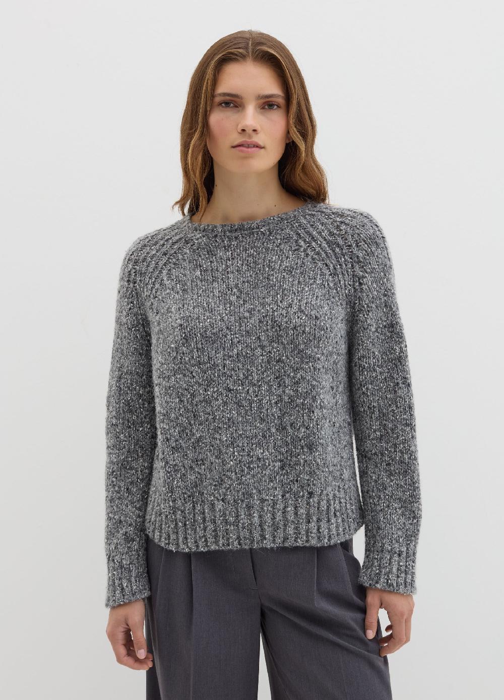 Stefanel Pullover In Filato Bottonato Di Misto Seta