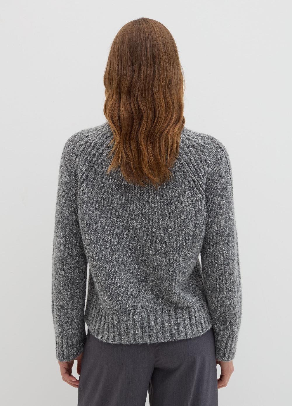 Stefanel Pullover In Filato Bottonato Di Misto Seta