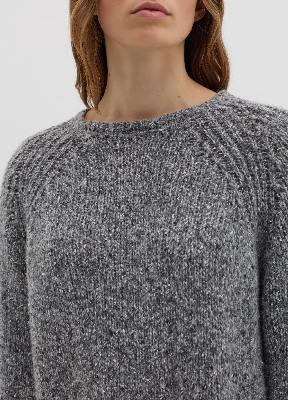 Stefanel Pullover In Filato Bottonato Di Misto Seta