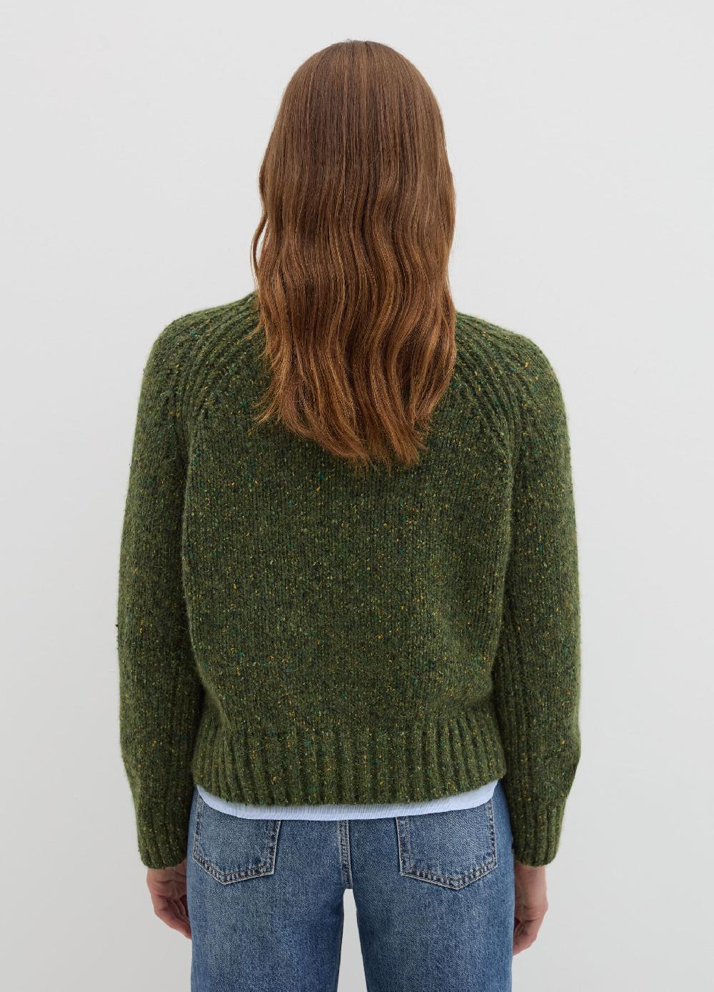 Stefanel Pullover In Filato Bottonato Di Misto Seta