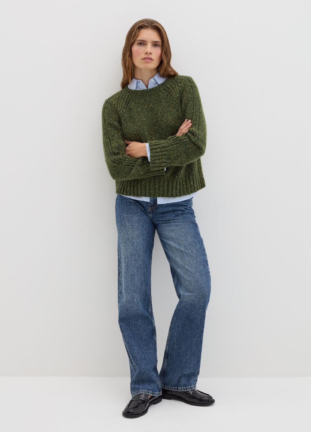 Stefanel Pullover in filato bottonato di misto seta