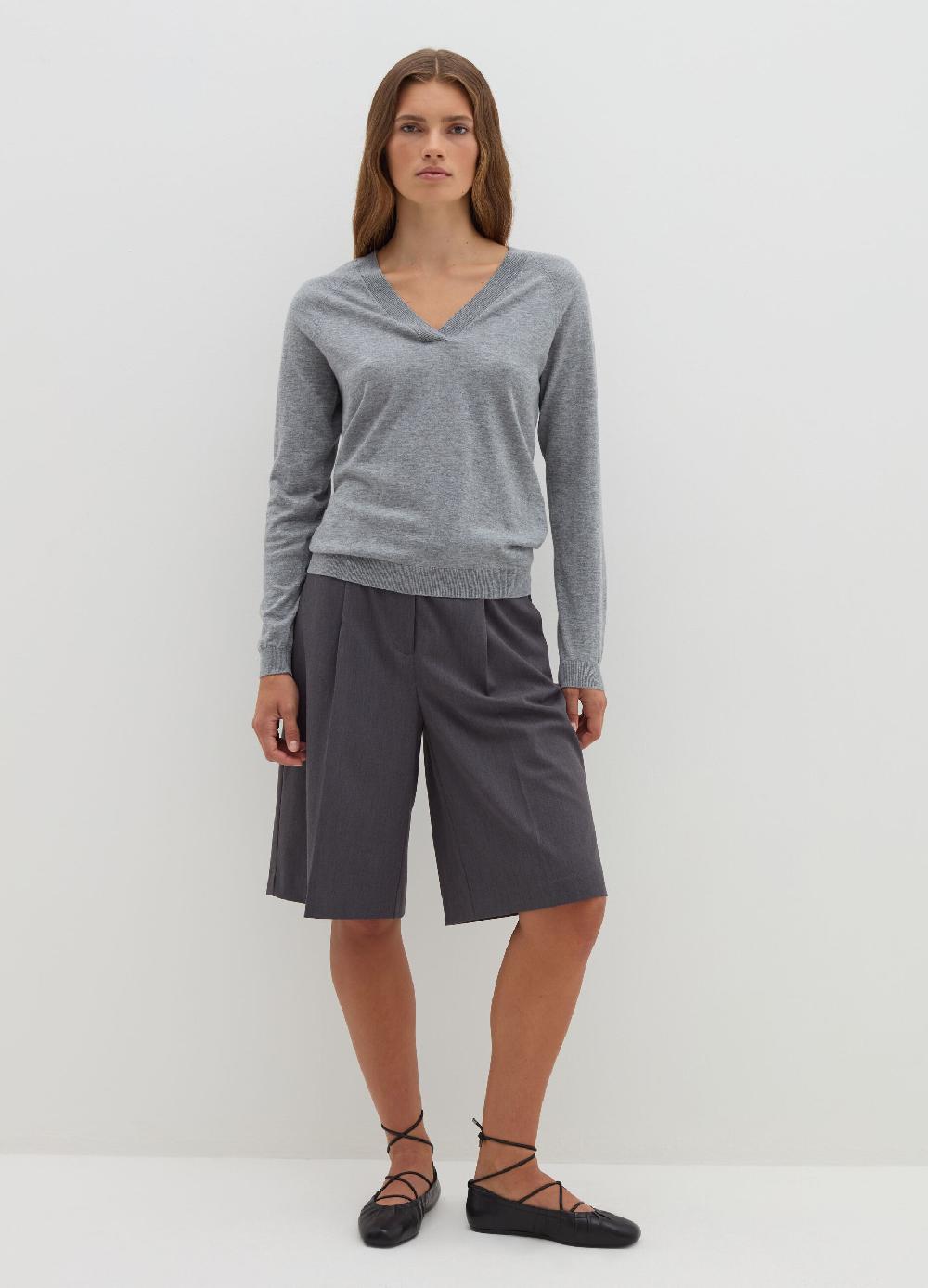 Stefanel Pullover in lana cotone e cashmere scollo a V