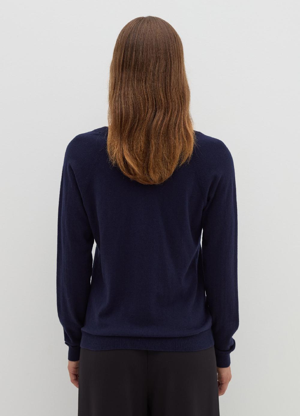 Stefanel Pullover In Lana Cotone E Cashmere Scollo A V