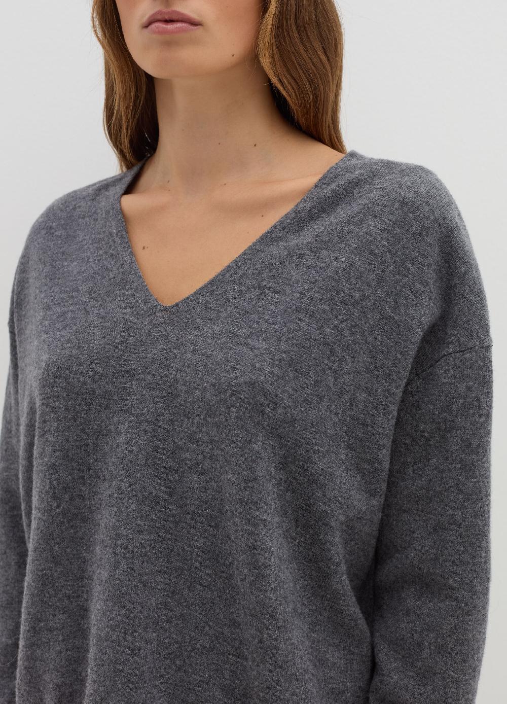 Stefanel Pullover In Lana E Cashmere Con Scollo A V