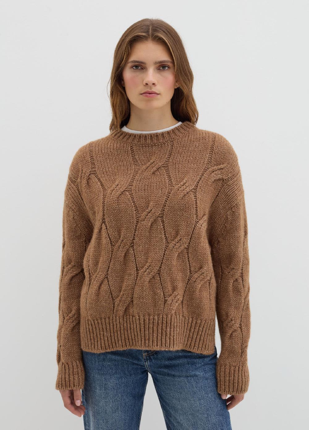 Stefanel Pullover Oversize Con Lavorazione A Treccia