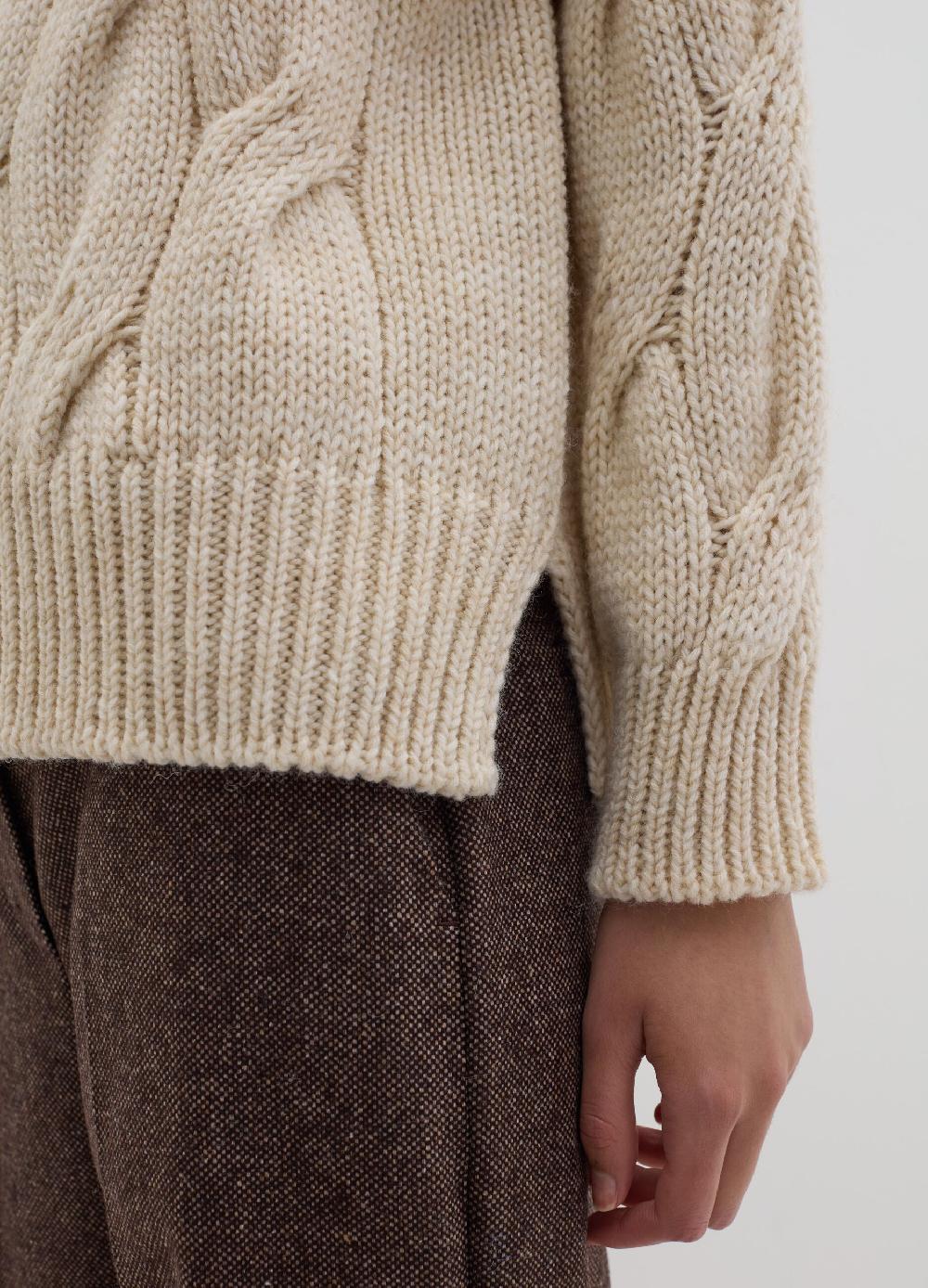 Stefanel Pullover Oversize Con Lavorazione A Treccia