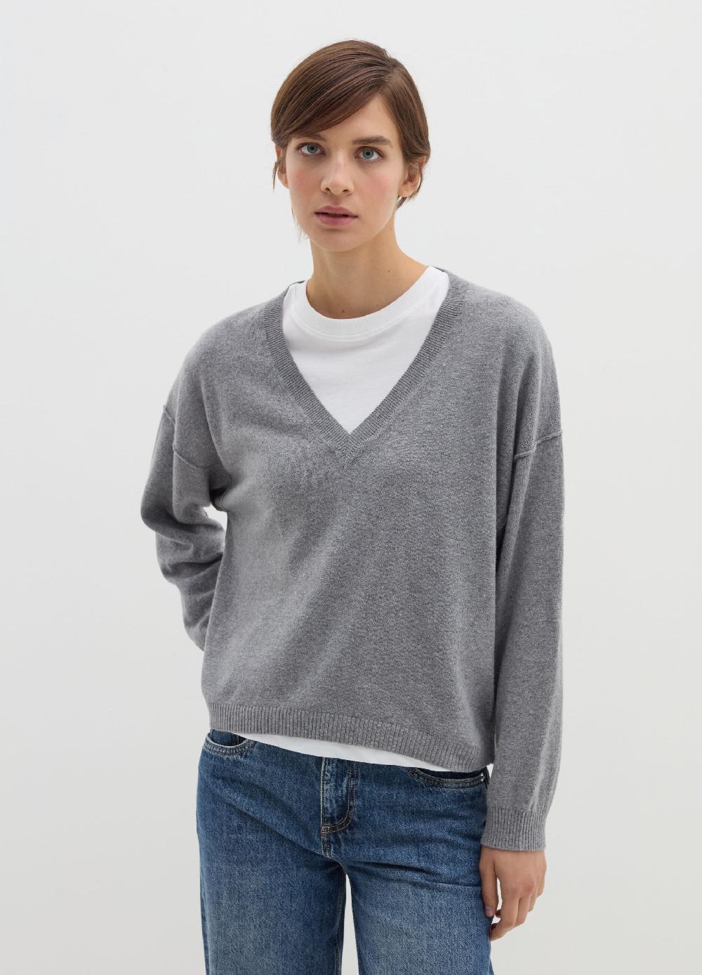 Stefanel Pullover Oversize In Lana Viscosa E Cashmere