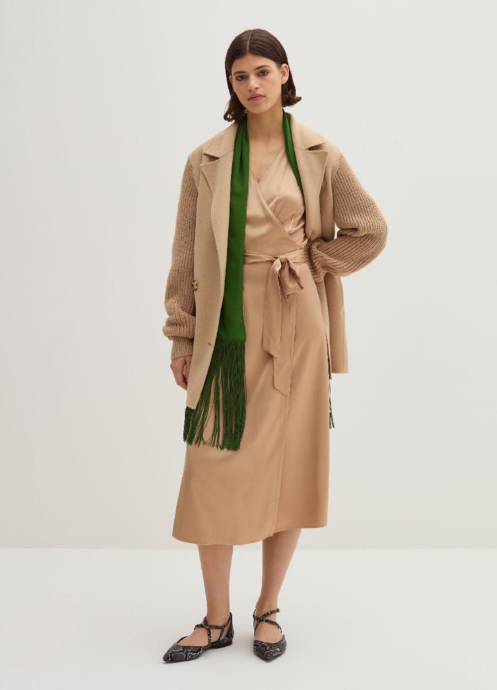 Stefanel Abito midi in satin con cintura