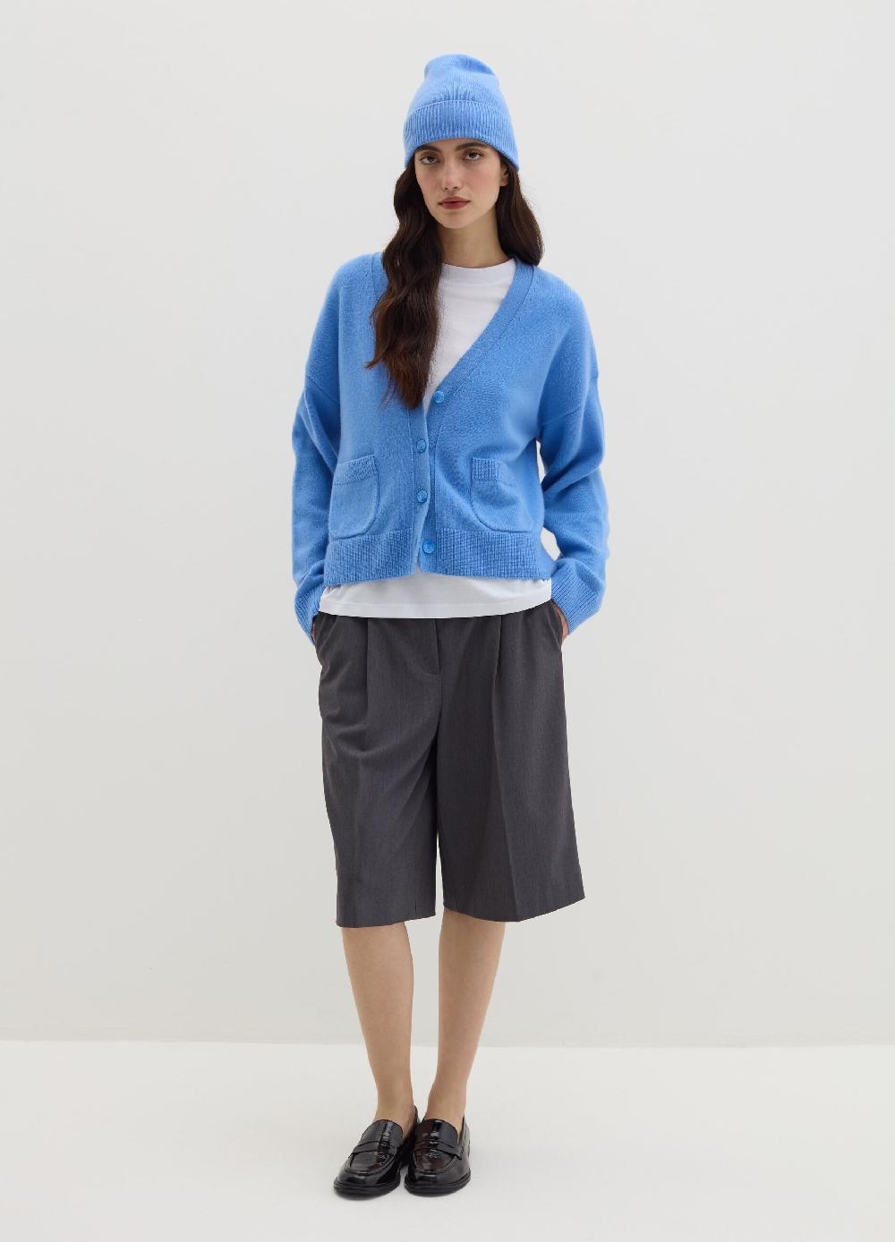 Stefanel Berretto in cashmere con risvolto