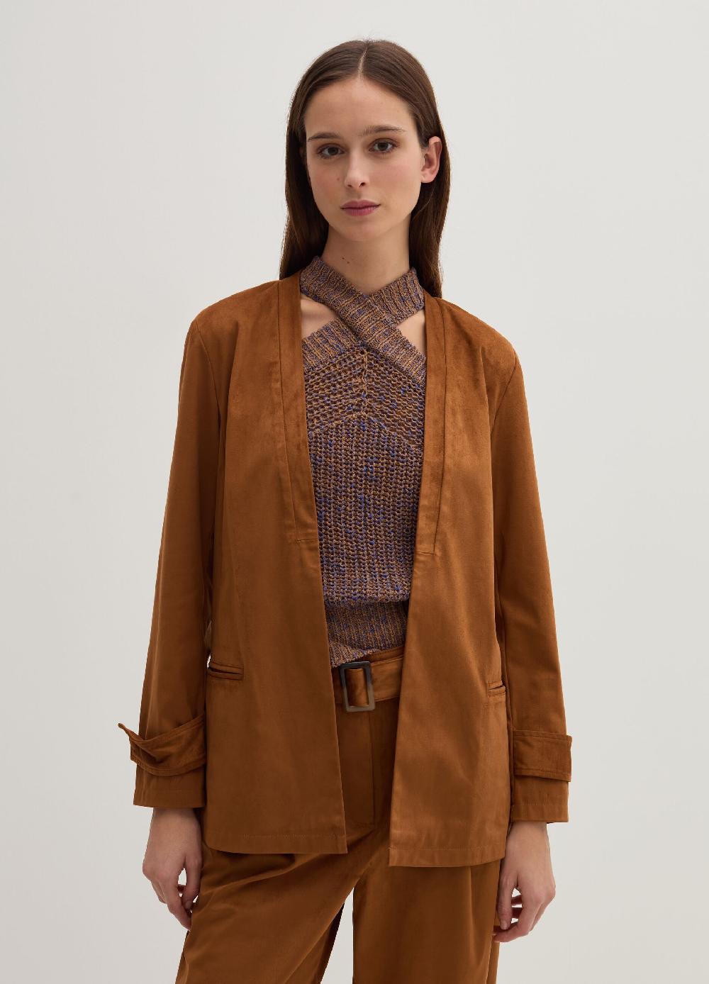 Stefanel Blazer aperto in suede