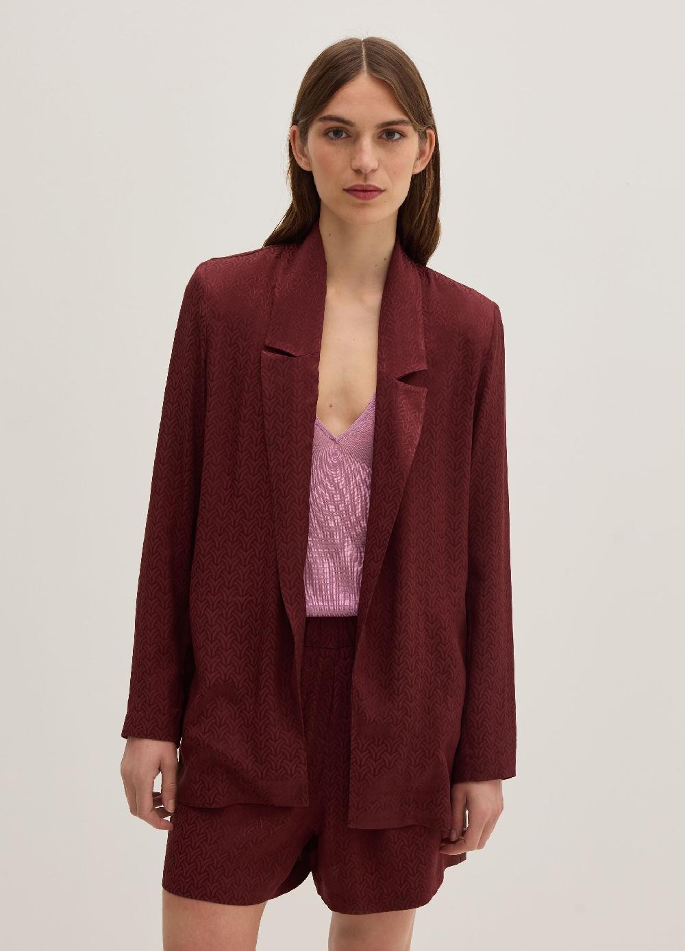 Stefanel Blazer aperto in viscosa jacquard
