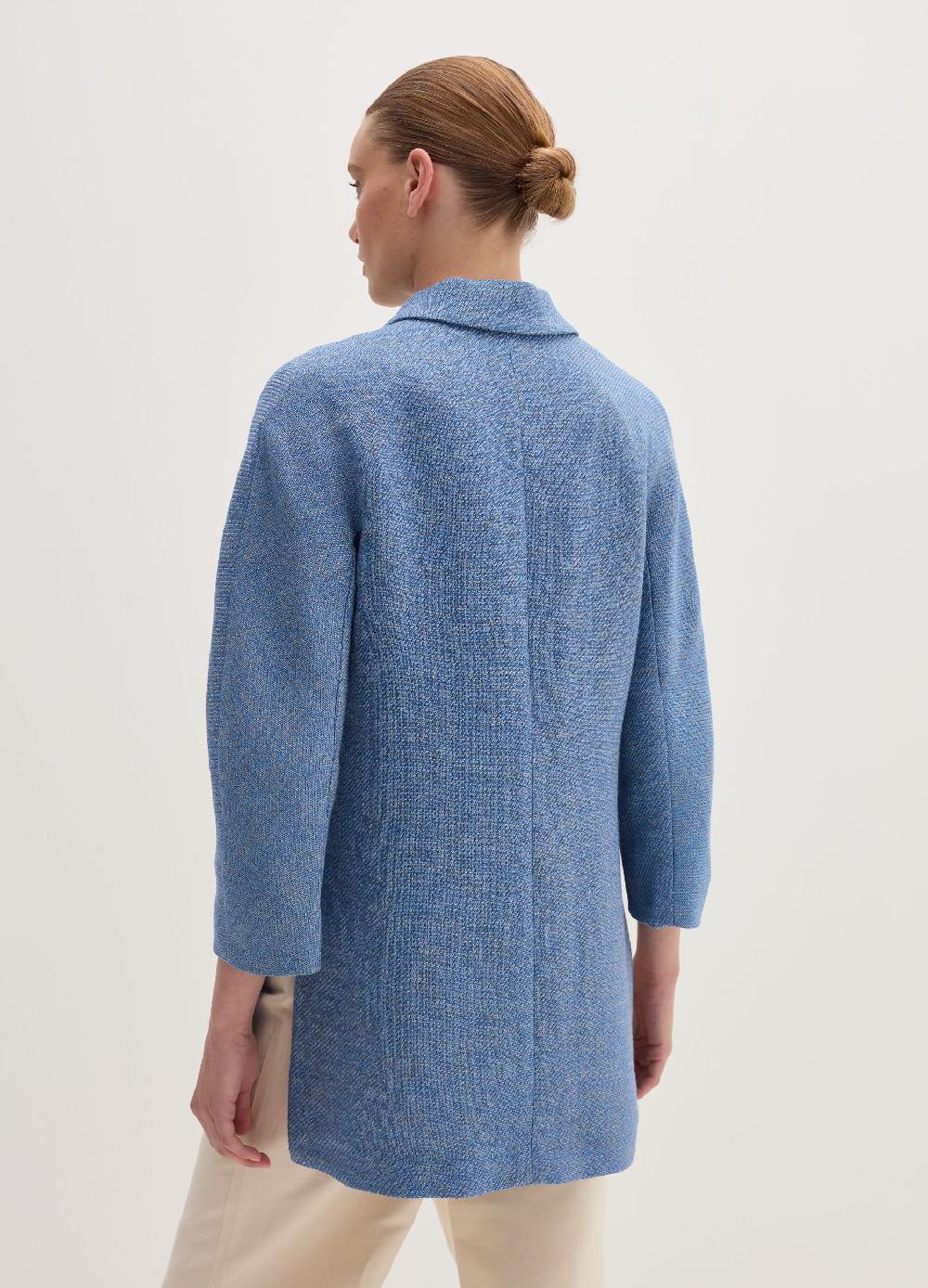 Stefanel Blazer Doppiopetto Con Trama Diagonale