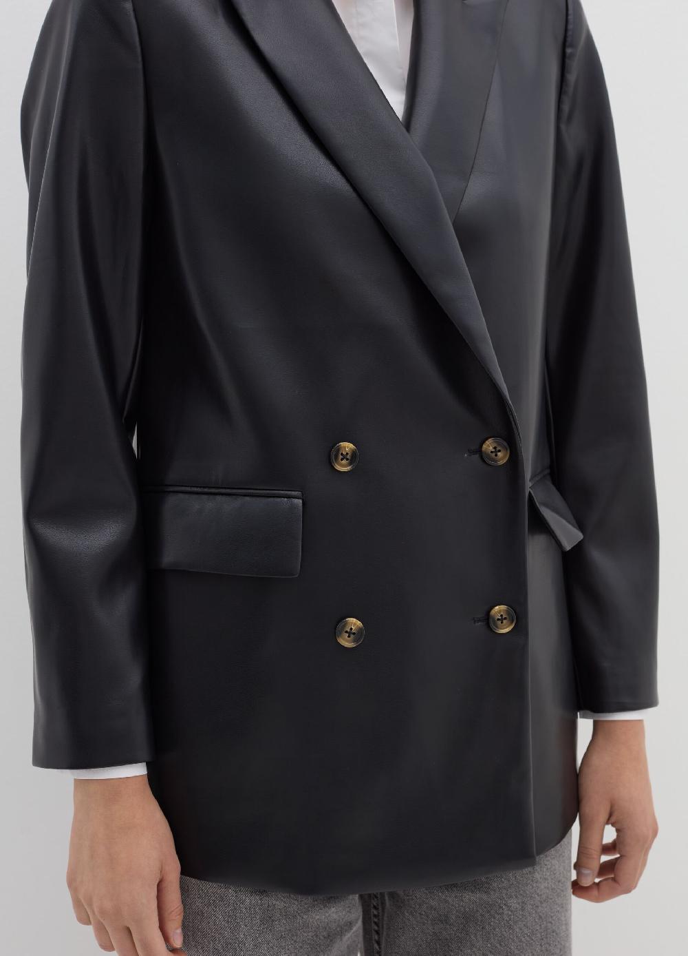 Stefanel Blazer Doppiopetto Effetto Lucido