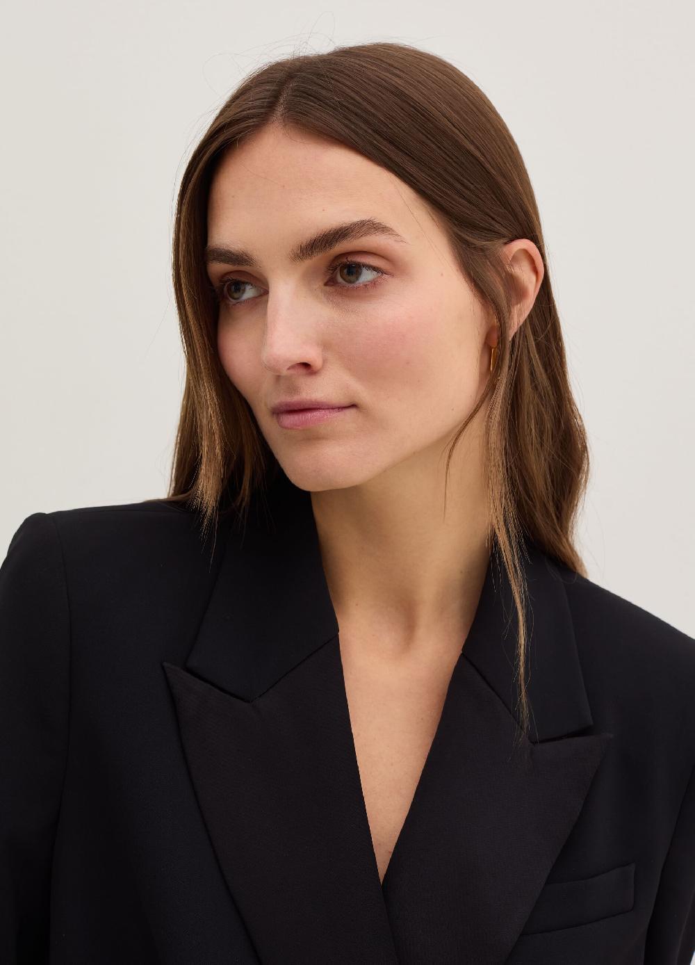 Stefanel Blazer Doppiopetto In Cadi Tecnico