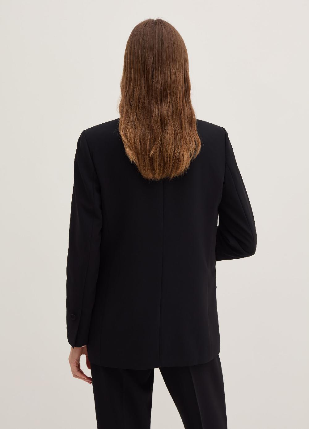 Stefanel Blazer Doppiopetto In Cadi Tecnico