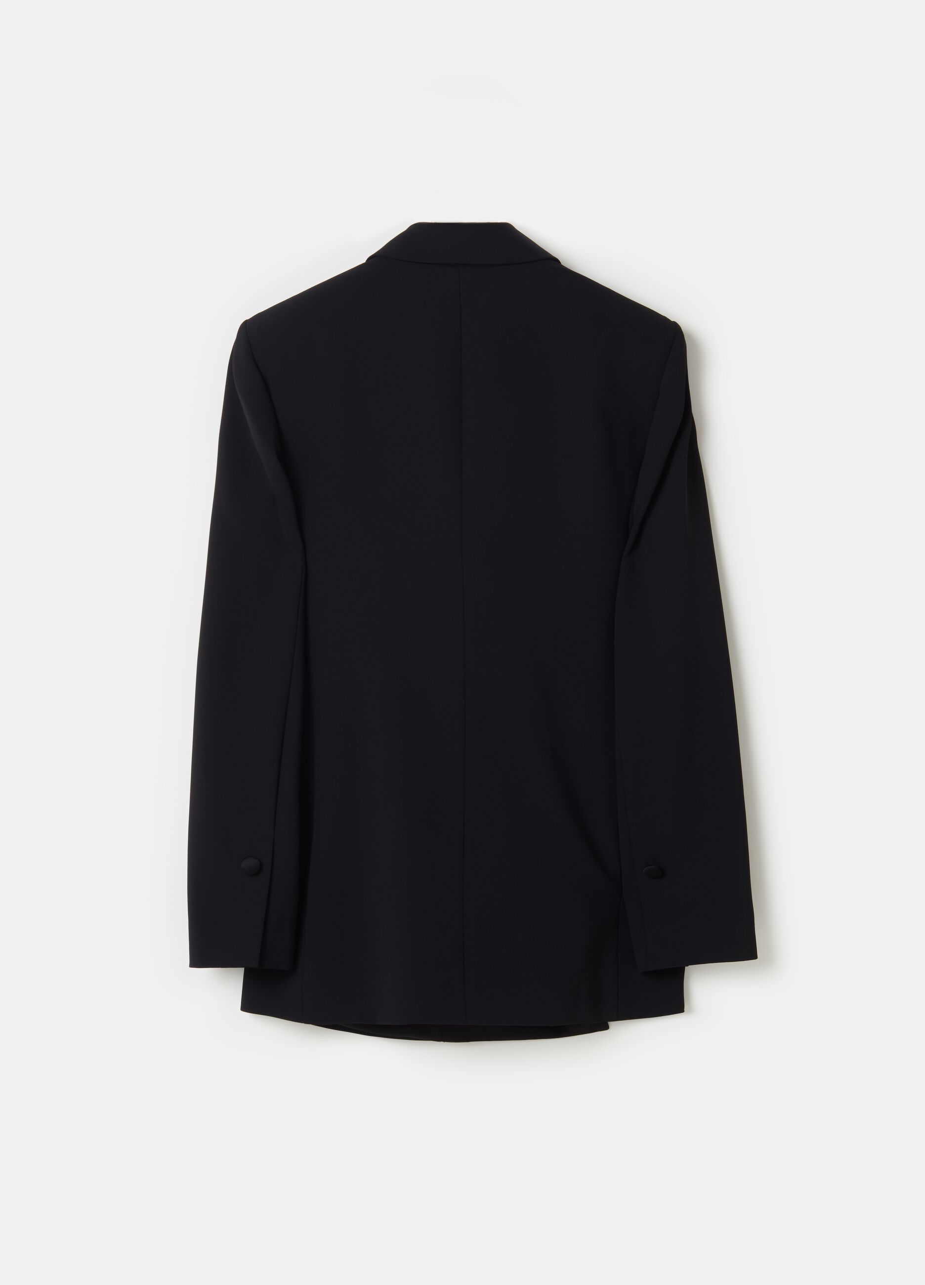 Stefanel Blazer Doppiopetto In Cadi Tecnico