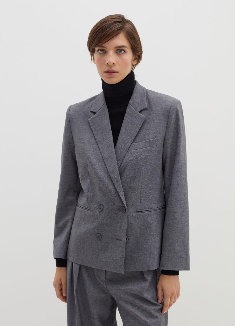 Stefanel Blazer Doppiopetto In Flanella