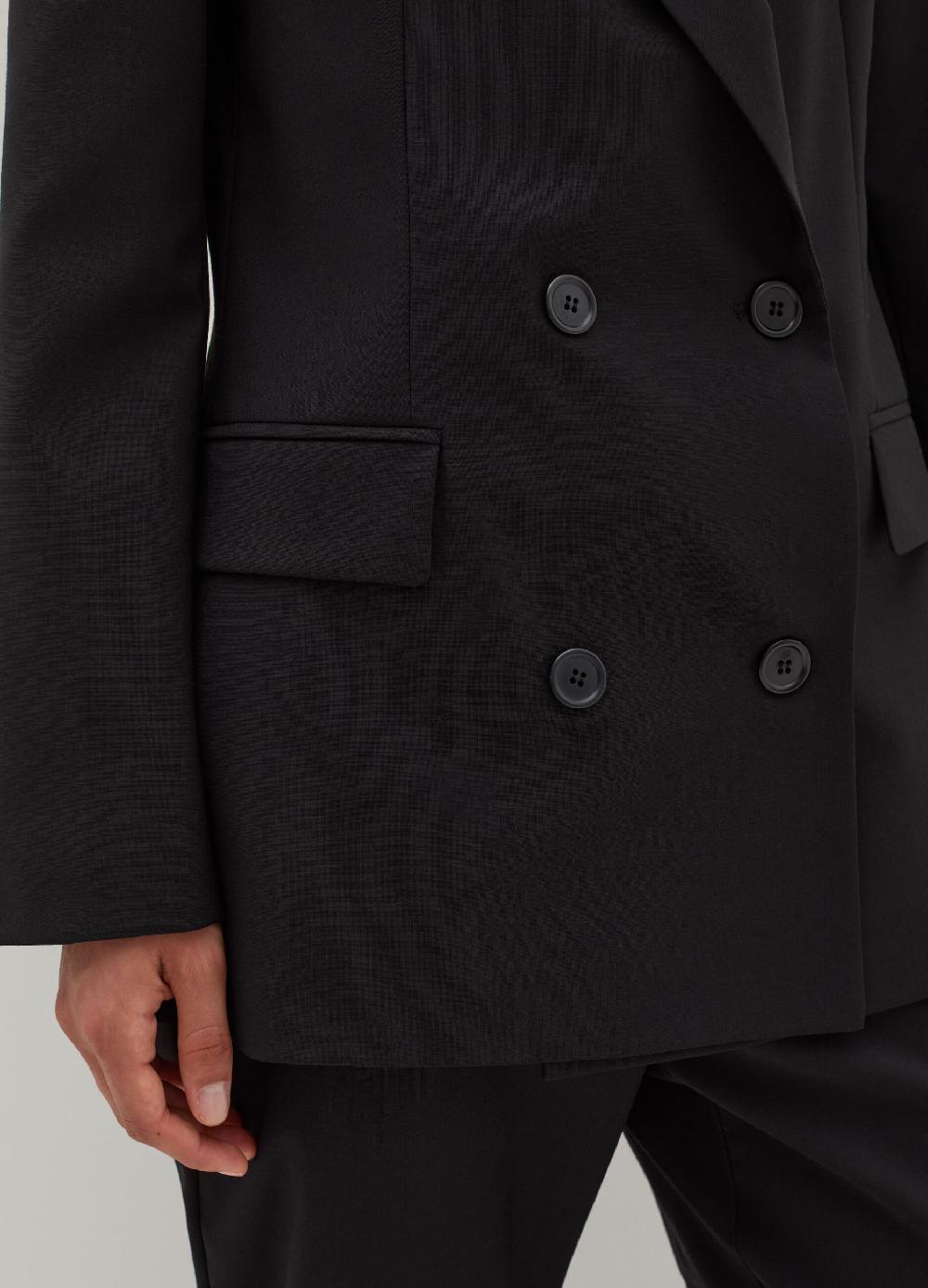 Stefanel Blazer Doppiopetto In Fresco Lana