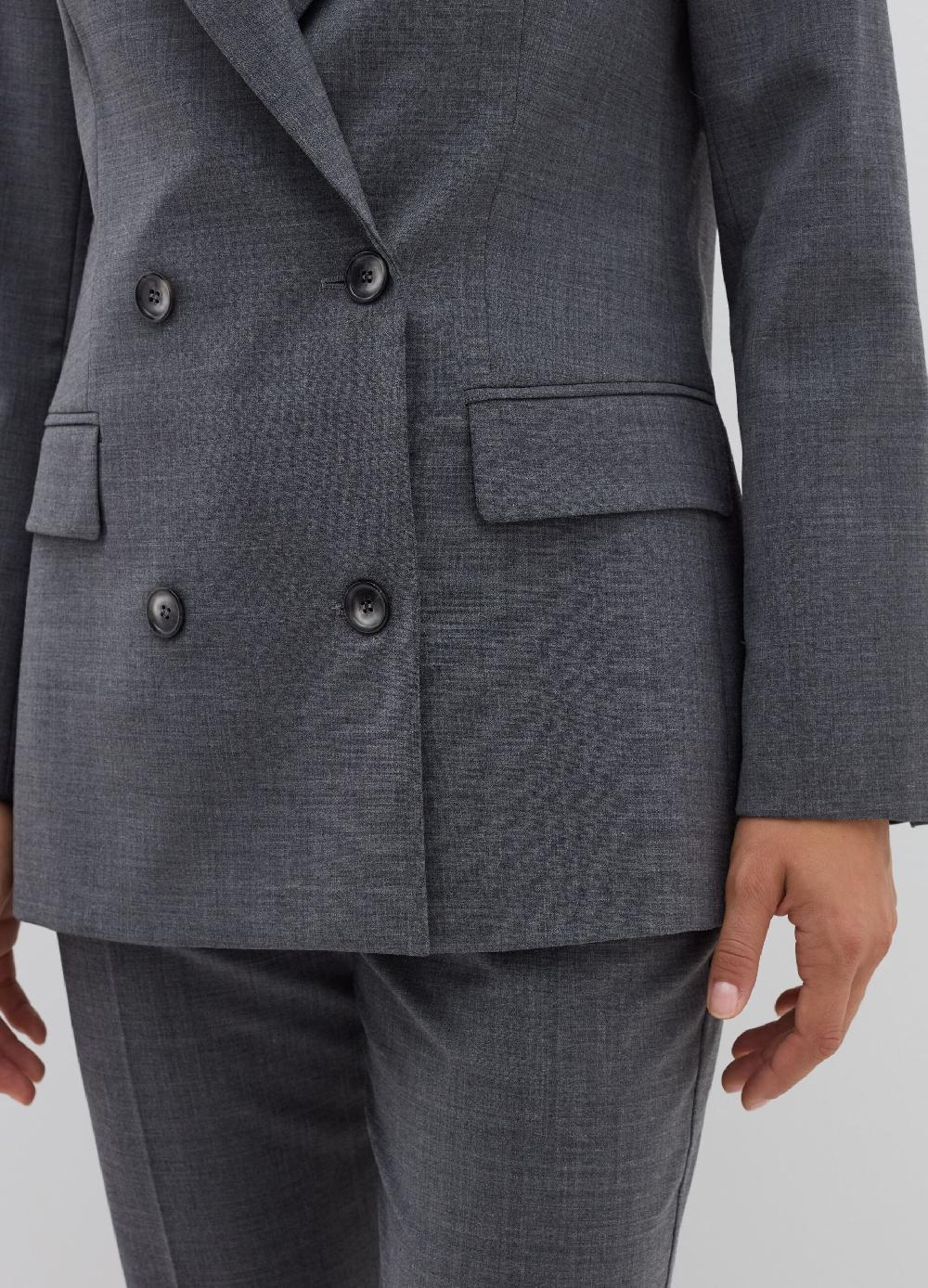 Stefanel Blazer Doppiopetto In Fresco Lana