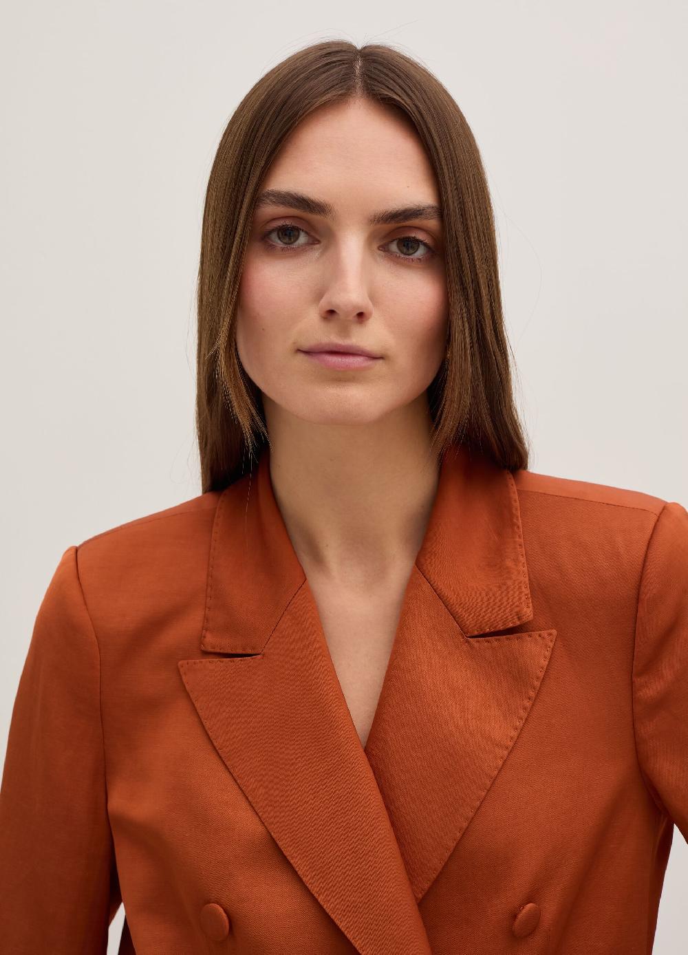 Stefanel Blazer Doppiopetto In Satin