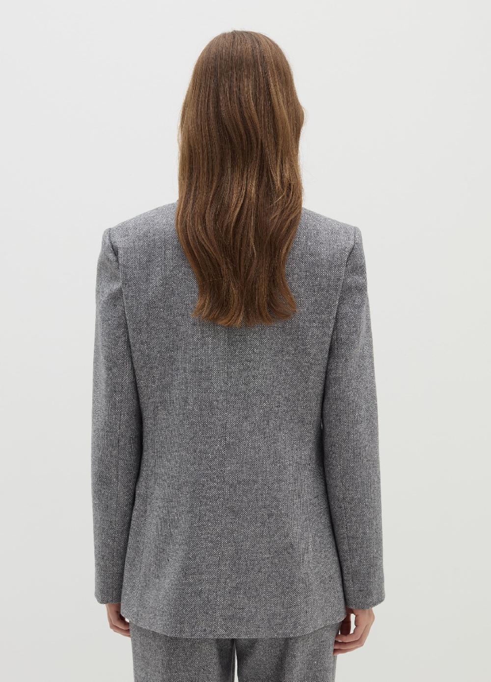 Stefanel Blazer Doppiopetto In Tweed