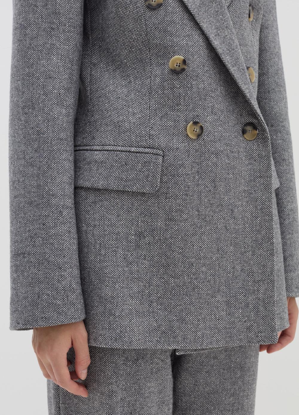 Stefanel Blazer Doppiopetto In Tweed