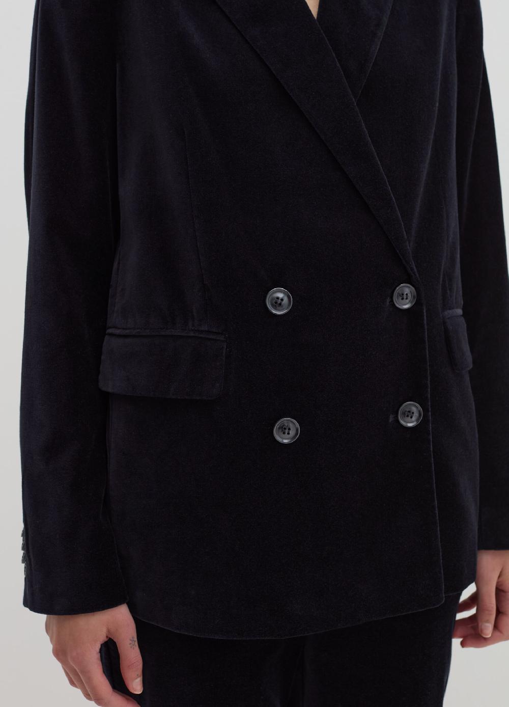 Stefanel Blazer Doppiopetto In Velluto