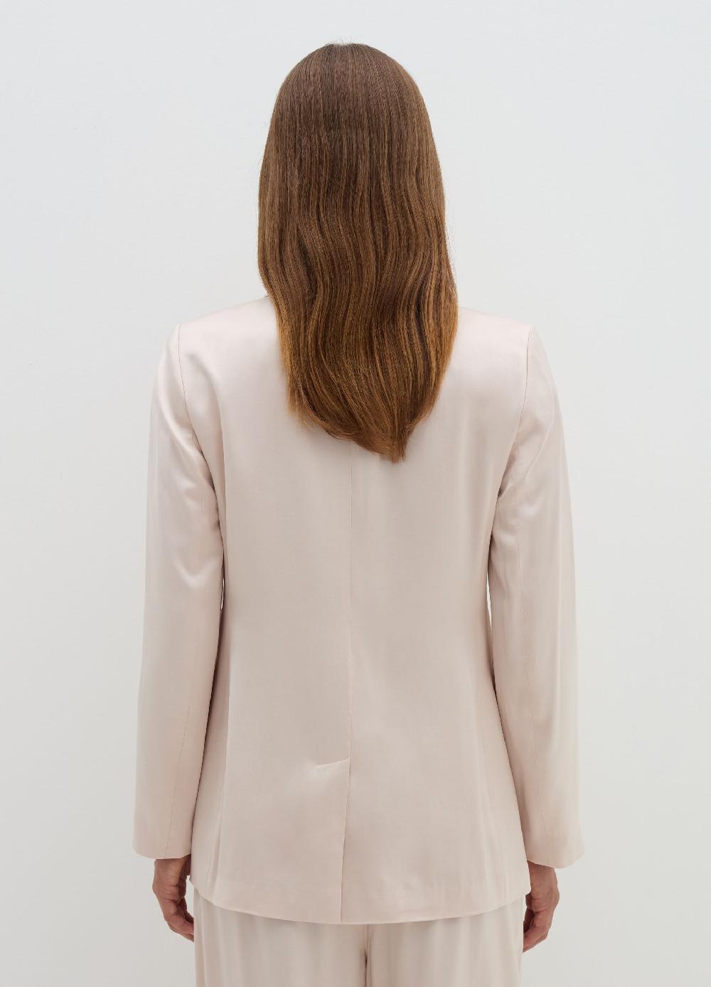 Stefanel Blazer Fluido Monopetto In Viscosa Satin