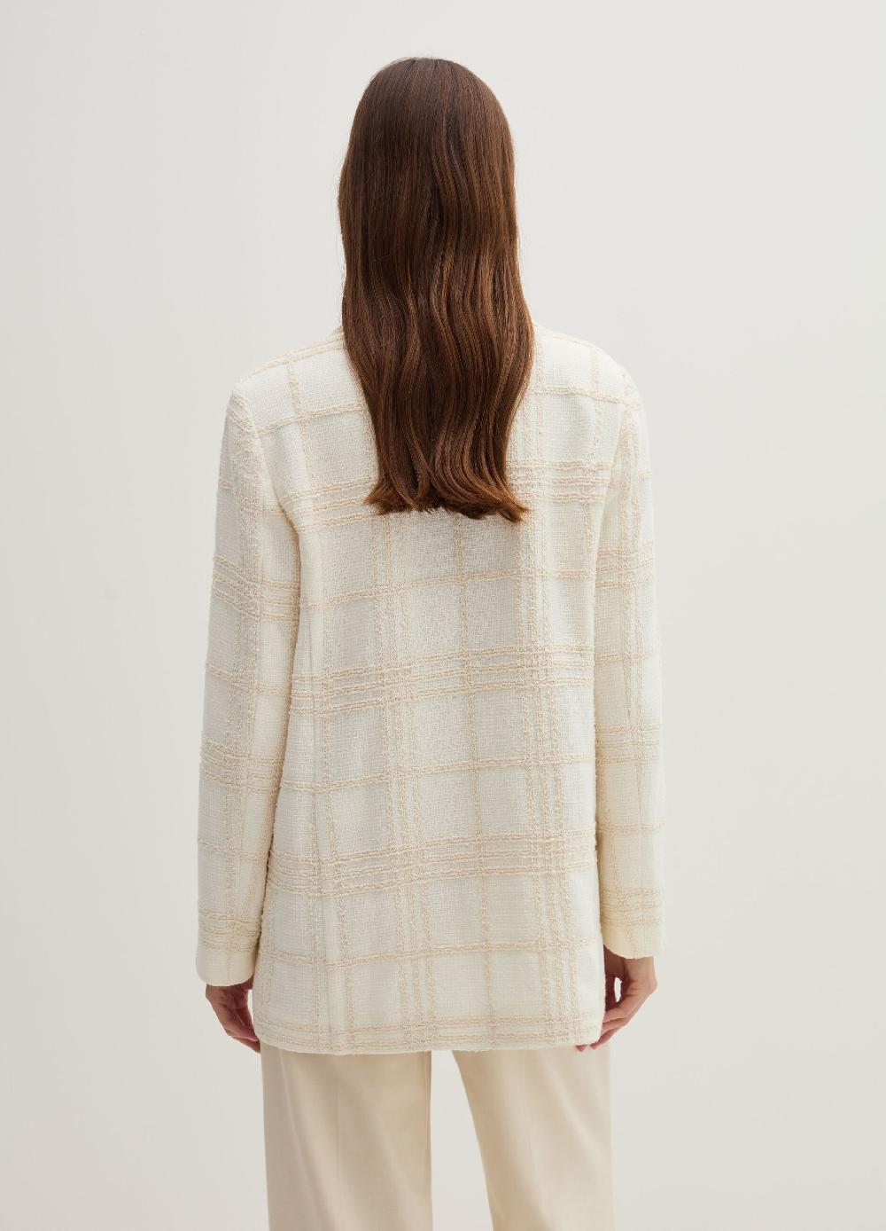 Stefanel Blazer In Boucle Windowpane