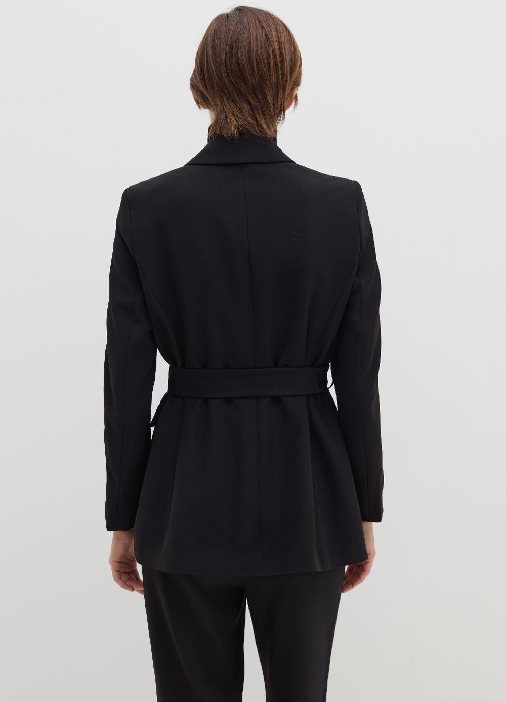 Stefanel Blazer Monopetto Con Cintura