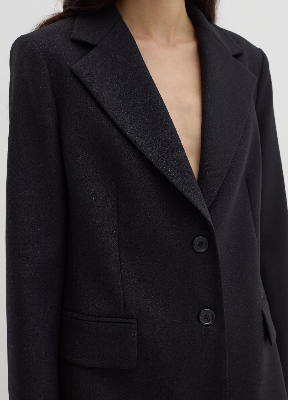 Stefanel Blazer Monopetto Con Lurex