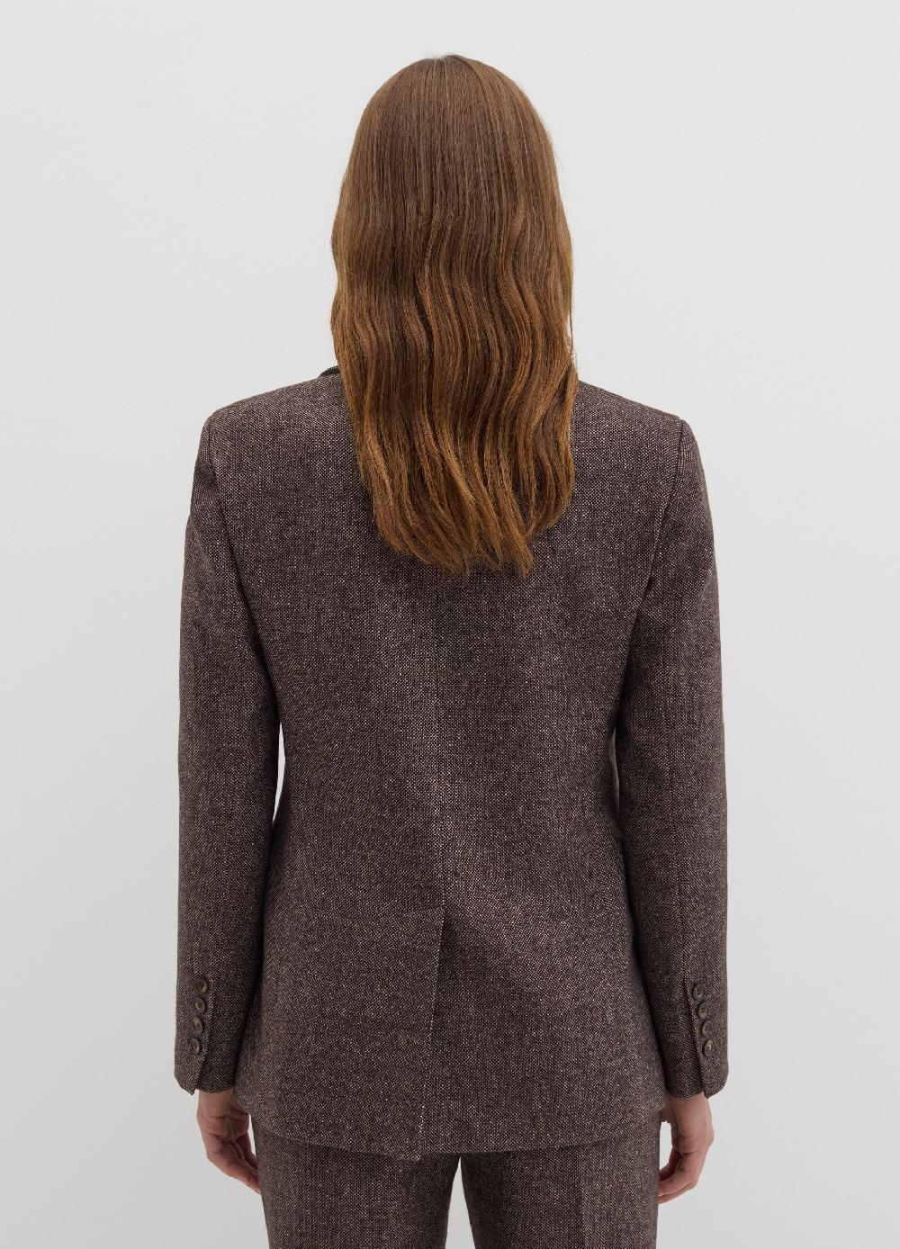 Stefanel Blazer Monopetto In Tweed