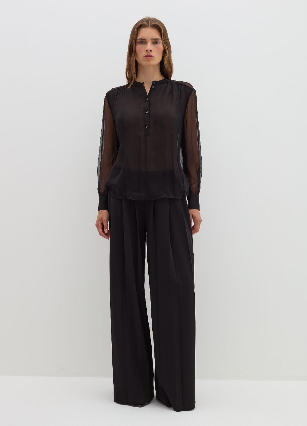 Stefanel Blusa In Crêpe Di Seta