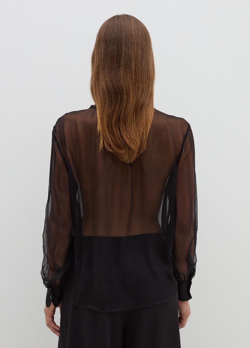 Stefanel Blusa In Crêpe Di Seta