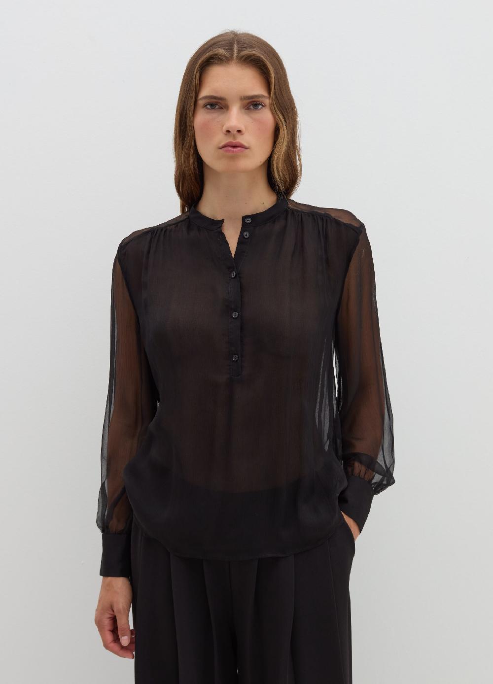 Stefanel Blusa in crêpe di seta