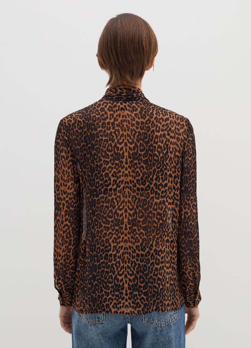 Stefanel Blusa In Georgette Con Foulard