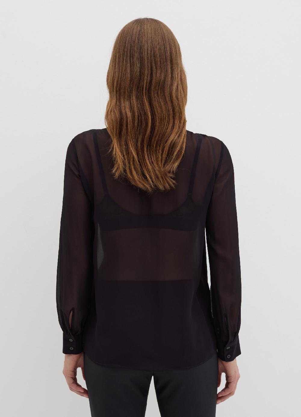 Stefanel Blusa In Georgette Con Foulard