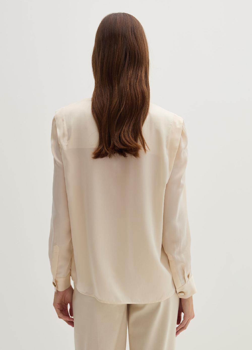 Stefanel Blusa In Satin Boxy Fit