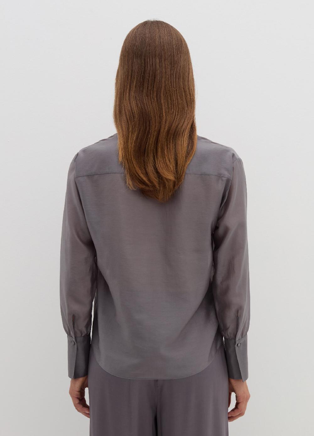 Stefanel Blusa In Tencel Muslin Con Fiocco