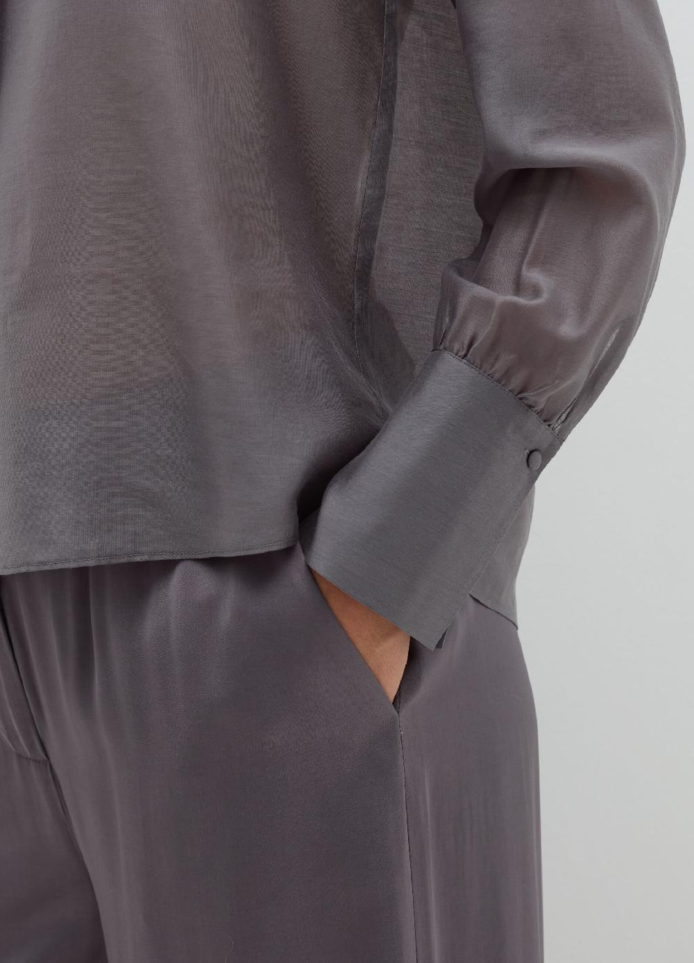 Stefanel Blusa In Tencel Muslin Con Fiocco