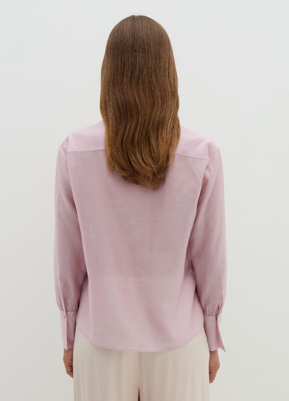 Stefanel Blusa In Tencel Muslin Con Fiocco