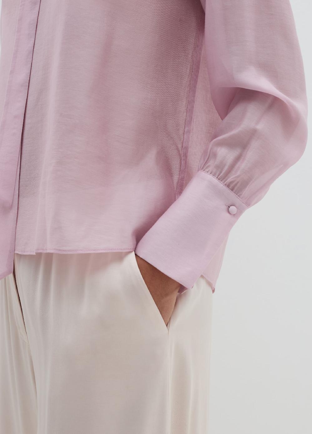 Stefanel Blusa In Tencel Muslin Con Fiocco