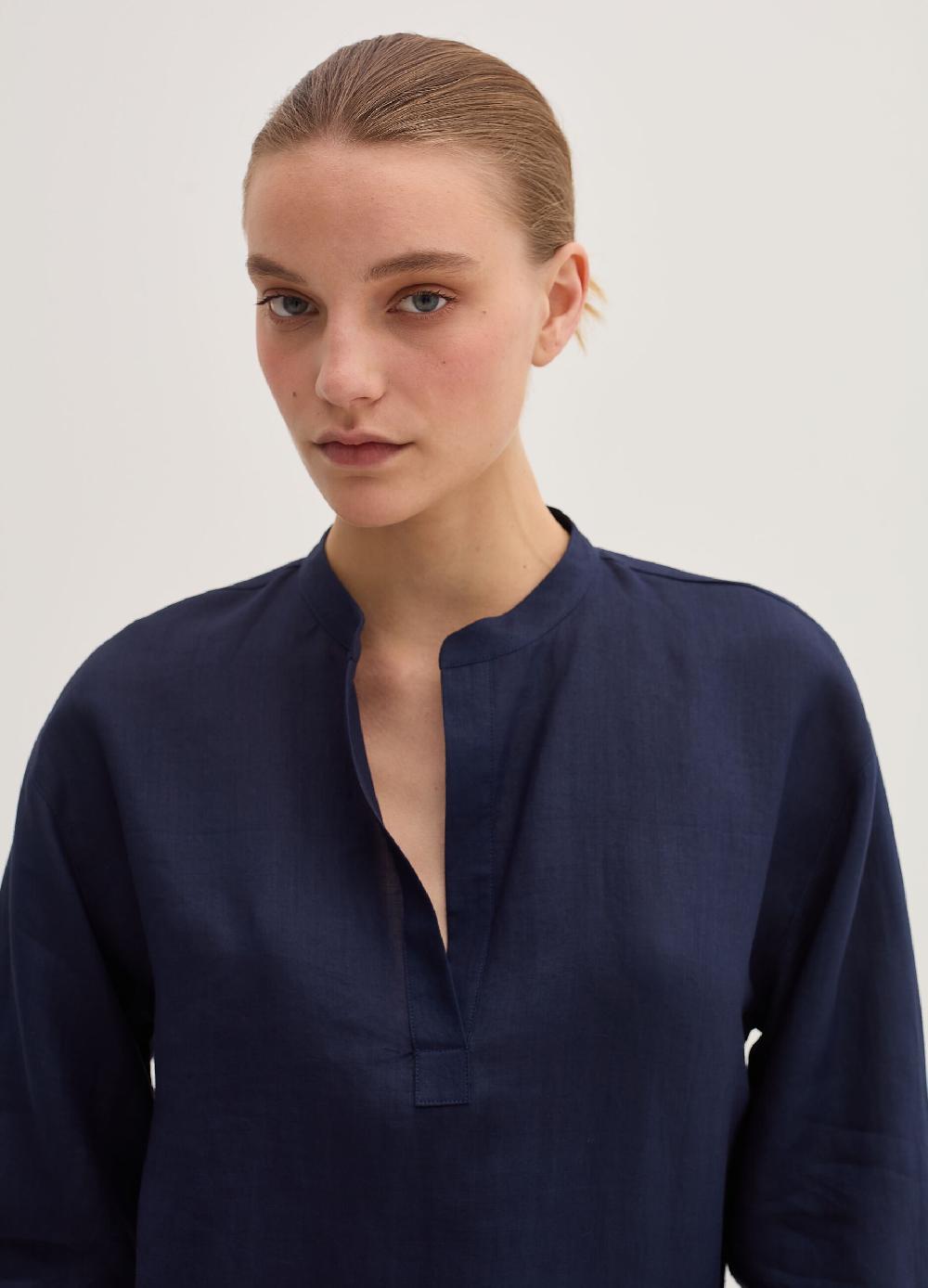 Stefanel Blusa Over In Ramie Con Laccetti