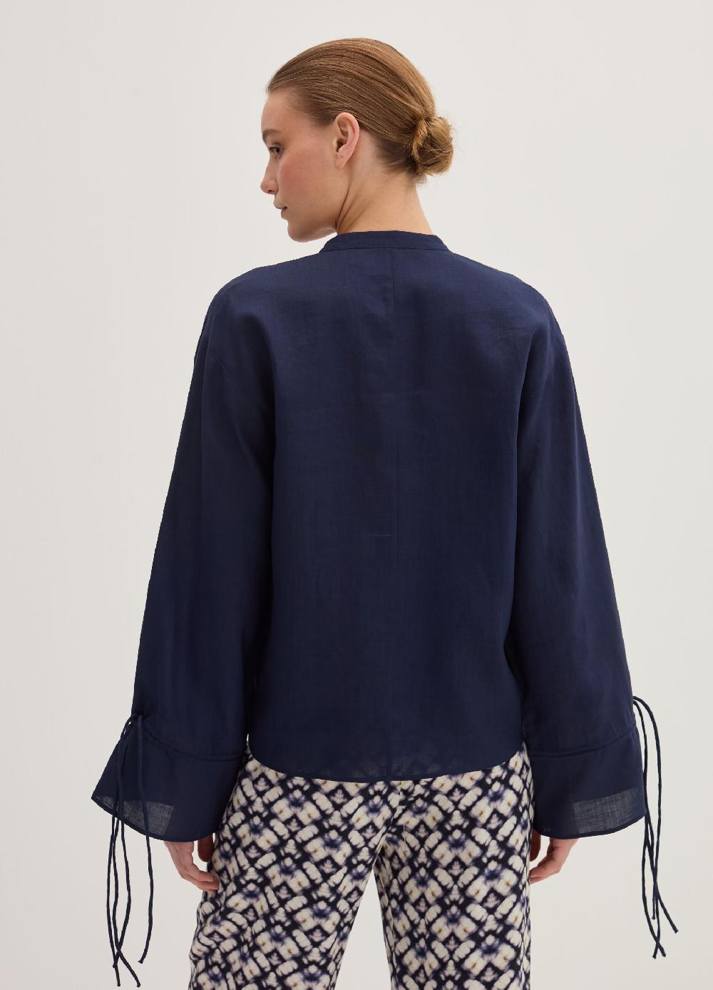 Stefanel Blusa Over In Ramie Con Laccetti